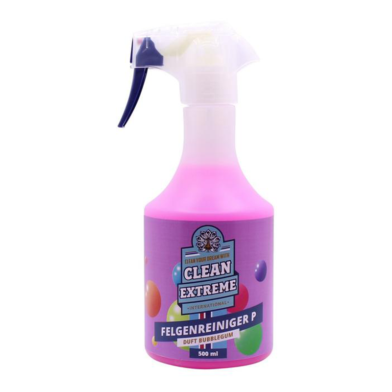 CLEANEXTREME Felgenreiniger BUBBLEGUM Säurefrei pH-neutral mit Farbumschlag 500 ml (Alufelgenreiniger)