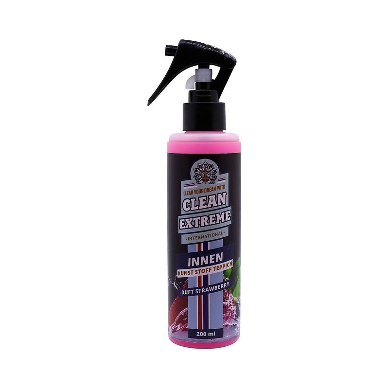 CLEANEXTREME Auto-Innenreiniger STRAWBERRY - Kunst-Stoff-Teppich 200 ml