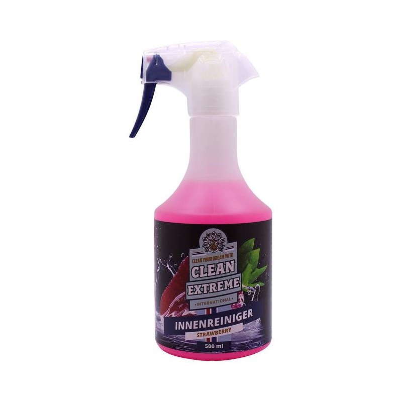 CLEANEXTREME Auto-Innenreiniger STRAWBERRY - Kunst-Stoff-Teppich - 500 ml