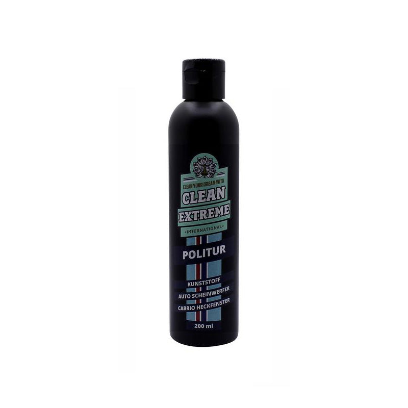 CLEANEXTREME Politur Kunststoff/Auto-Scheinwerfer/Cabrio-Heckfenster 200 ml