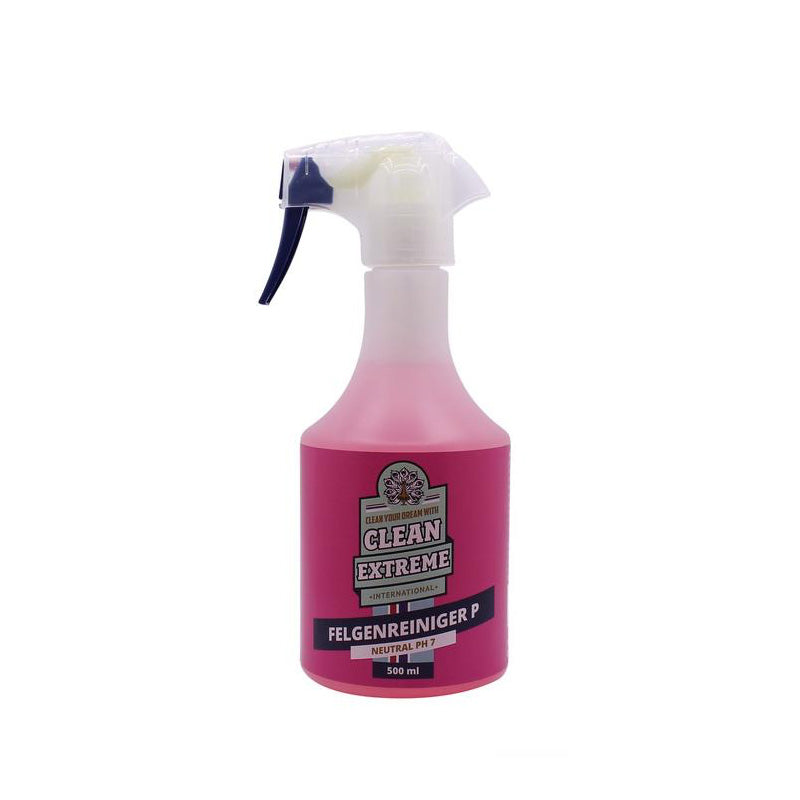 CLEANEXTREME Felgenreiniger P redblue Säurefrei pH-neutral mit Farbumschlag 500 ml (Alufelgenreiniger)