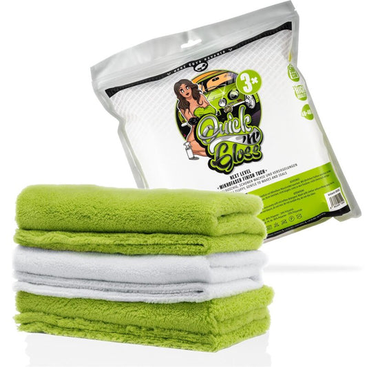 NUKE GUYS - 3ER PACK ULTRAFLAUSCH MIKROFASER - QUICK´N GLOSS - 500 GSM, 40X40CM